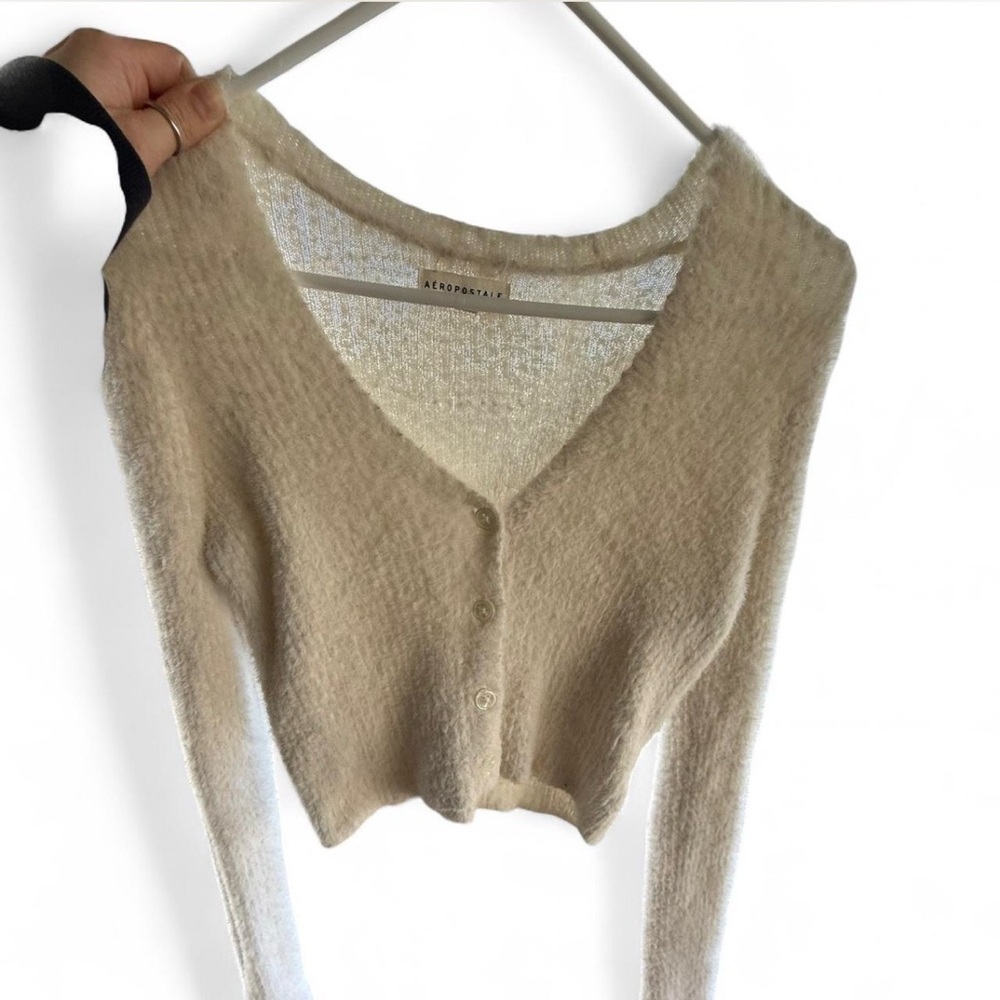 Aeropostale Cream Women's Cardigan
